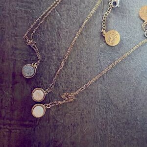 3 good short chain kinsley armelle necklaces